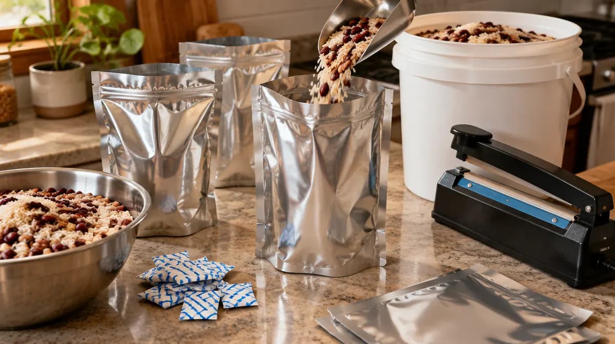 120 Mylar Bags with 150 Oxygen Absorbers